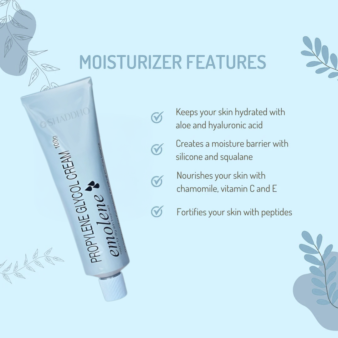 Emolene Cream 100g - Intense Moisturizer for Dry Skin, Smoothens & Helps Fade Marks & Acne Spots