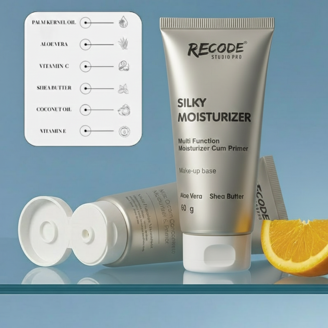 Recode Pro Silky Moisturizer | Multi-Function Primer & 24H Hydrating Moisturizer with Pore-Blurring Finish