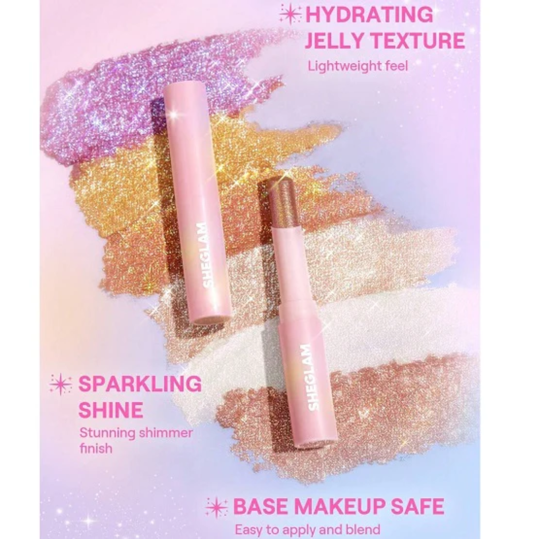 Glitter Jelly All in one Stick - Eyeshadow, Highlighter, lip topper