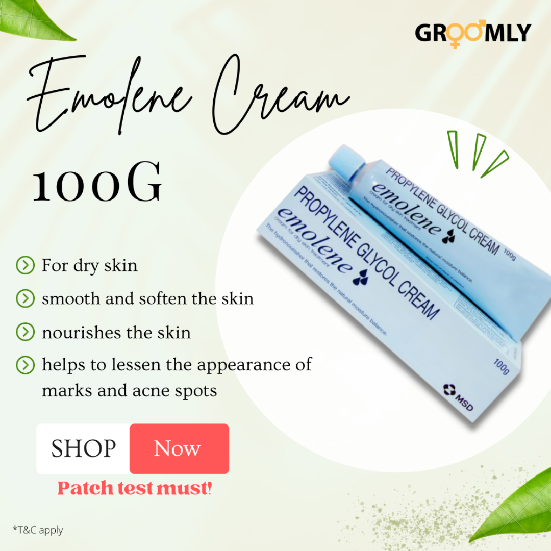 Emolene Cream 100g - Intense Moisturizer for Dry Skin, Smoothens & Helps Fade Marks & Acne Spots